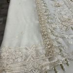 MARIA B Design Heavy Chiffon Embroidered Dress With Embroidered Chiffon Dupatta (Unstitched) (Code:30330) - Image 5