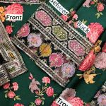 Anila's Same As Original Shamoze Silk Heavy Embroidered Dress With Printed Silk Heavy Embraided Dupatta (Unstitched) (Code:30634) - Image 3