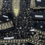 ASIM JOFA DESIGN Embroidered Chiffon Party Wear Dress With Embroidered Chiffon Dupatta (Unstitched) (Code:30440) - Image 3