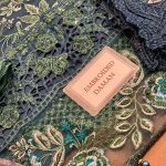 MARIA B Design Chiffon Tie & Die Heavy Embroidered Dress With Chiffon Embroidered Dupatta (Unstitched) (Code:31239) - Image 5