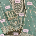 Heavy Embroidered Chiffon Wedding Dress With Embroidered Chiffon Dupatta (Unstitched) (Code:31062) - Image 3