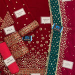 Luxury Velvet 3 PCs Embroidered Dress With Chiffon Embroidered Dupatta (Unstitched) (Code:31068) - Image 3