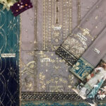 Chiffon Heavy Embroidered Dress With Embroidered Chiffon Dupatta (Unstitched) (Code:31074) - Image 3