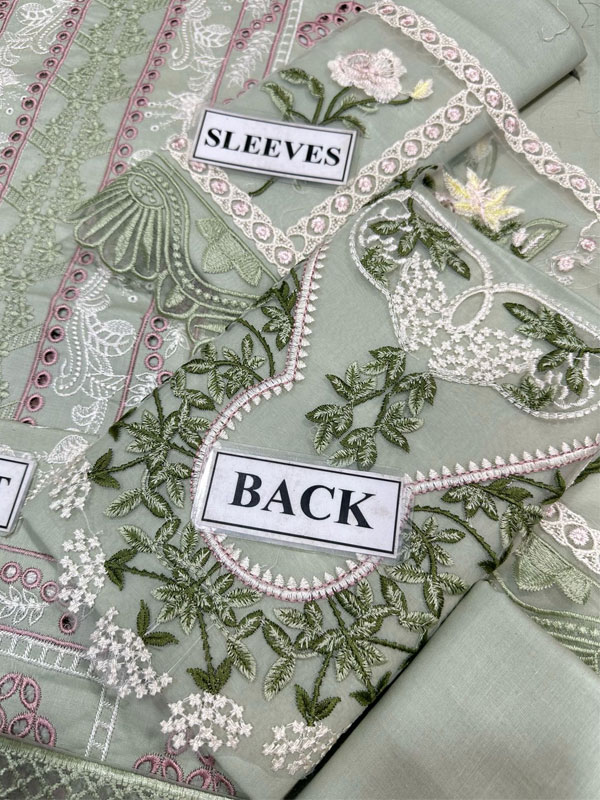 Crimson Lawn Chicken Karri Embroidered Dress With Chiffon 4 Sided Heavy Embroidered Dupatta (Unstitched) (Code:179952) - Image 3