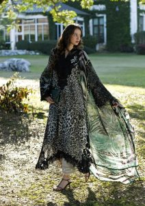 ELAF Lawn Print Embroidered Dress With Chiffon Printed Dupatta (Unstitched) (Code:180507)