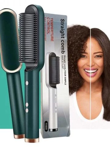 Hair Straightener Comb Brush