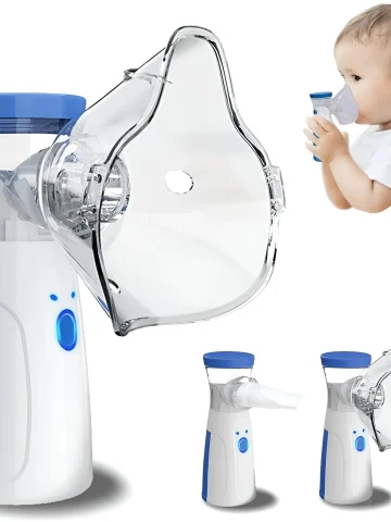 Portable Mesh Nebulizer Machine JSL-W302 Masks Mini Inhaler for Kids Adults
