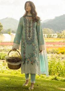 MUSHQ Embroidered Lawn Dress With Chiffon Printed Banadora Dupatta (Unstitched) (Code:180719)